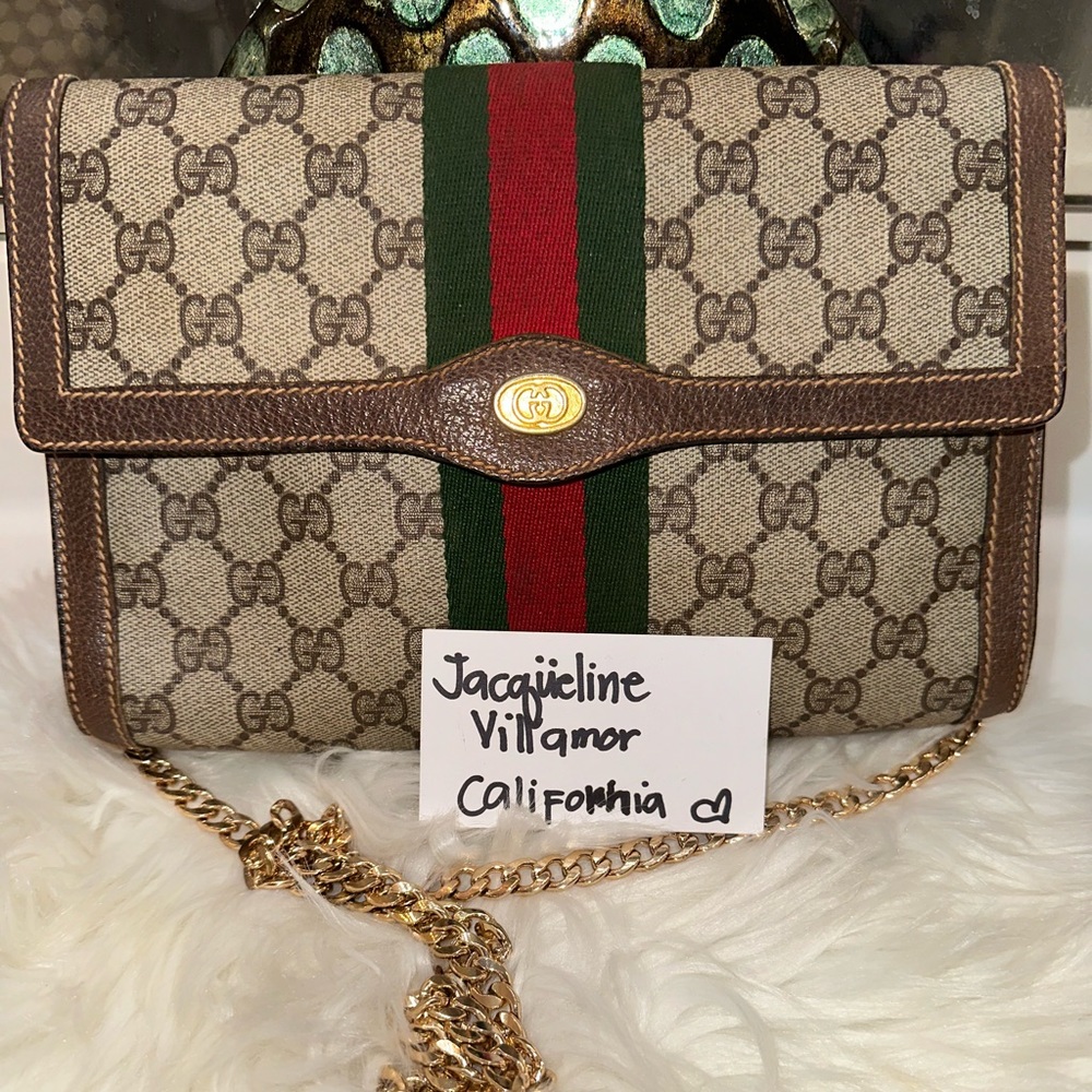Authentic Gucci sherryline pouch